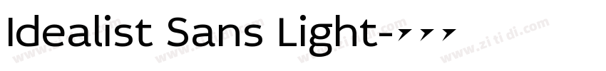 Idealist Sans Light字体转换
